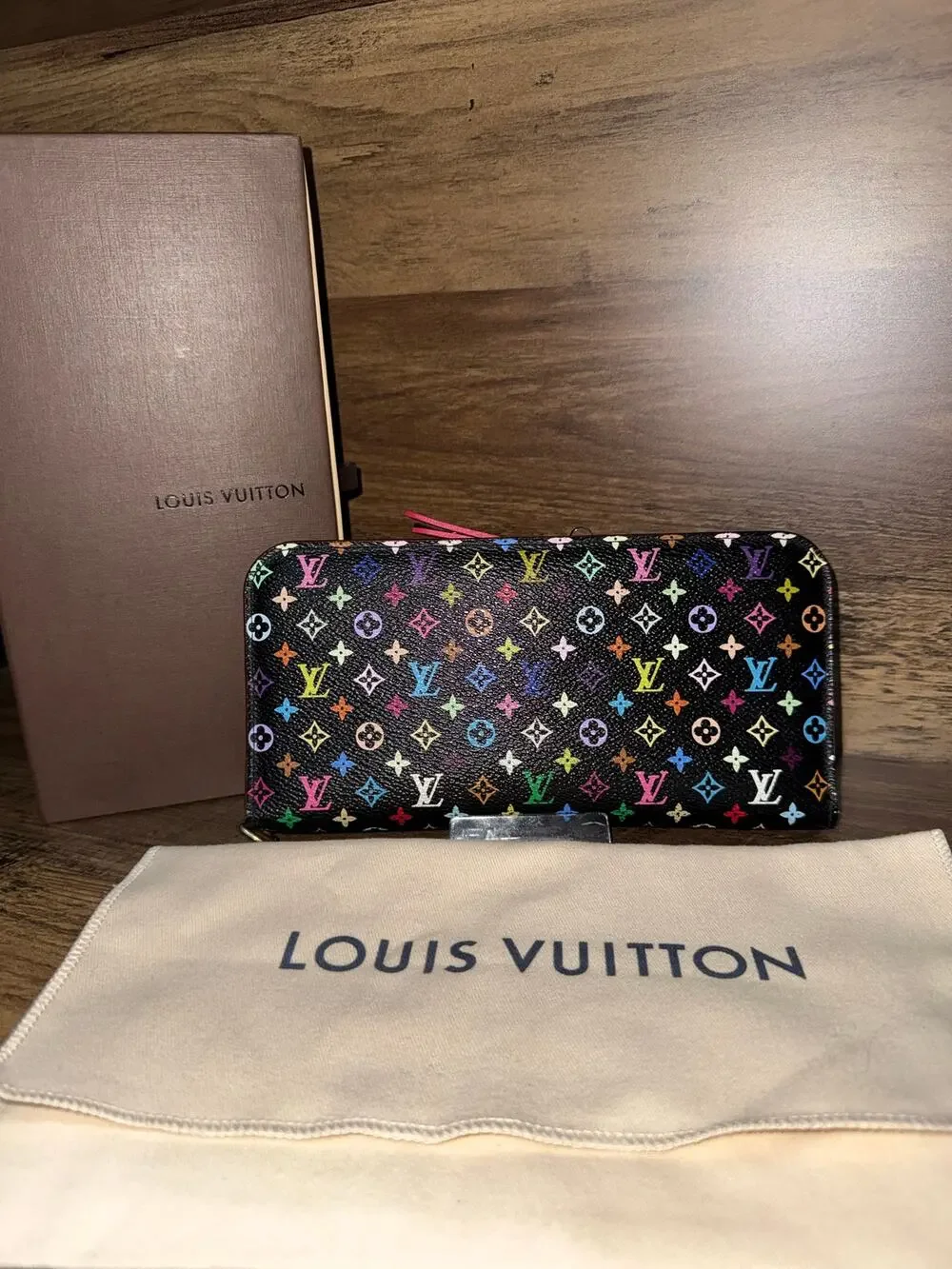 Louis Vuitton Murakami Multicolor Insolite Wallet with coa